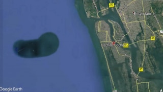 Mysterious Bean-Shaped Structure Spotted Along Kochi Coast on Google Earth, Experts Baffled | See Pic
