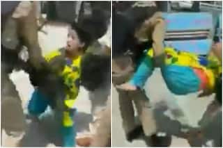 Woman Tries to End Life by Jumping Into Jhelum River, J&K Police Prevent Suicide Bid | Watch