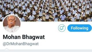 After Venkaiah Naidu, Twitter Removes Verified Blue Badge From Mohan Bhagwat's Handle