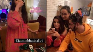 Inside Jasmin Bhasin's Birthday Party in Goa: Aly Goni Turns Hippie; Check Out Cake-Cutting Pics