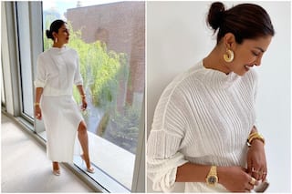 Priyanka Chopra's Sunday OOTD Includes Asymmetric Top And Stylish Slit Skirt Worth Rs 37,523