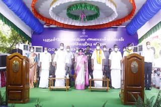 5 Ministers, Including First Woman in Decades, Take Oath in Puducherry Cabinet
