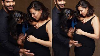 बिकनी में Neha Dhupia ने फ्लॉन्ट किया अपना बेबी बंप, फोटो शेयर करके लिखा 'हम दोनों की पूल पार्टी'