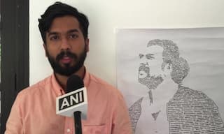 Kerala Boy Makes Typographic Portrait of Mammootty Using 407 Movie Names, Enters Record Books