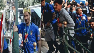 EURO 2020: यूरो कप जीत रोम पहुंची इटली, जमकर मनाया जश्न