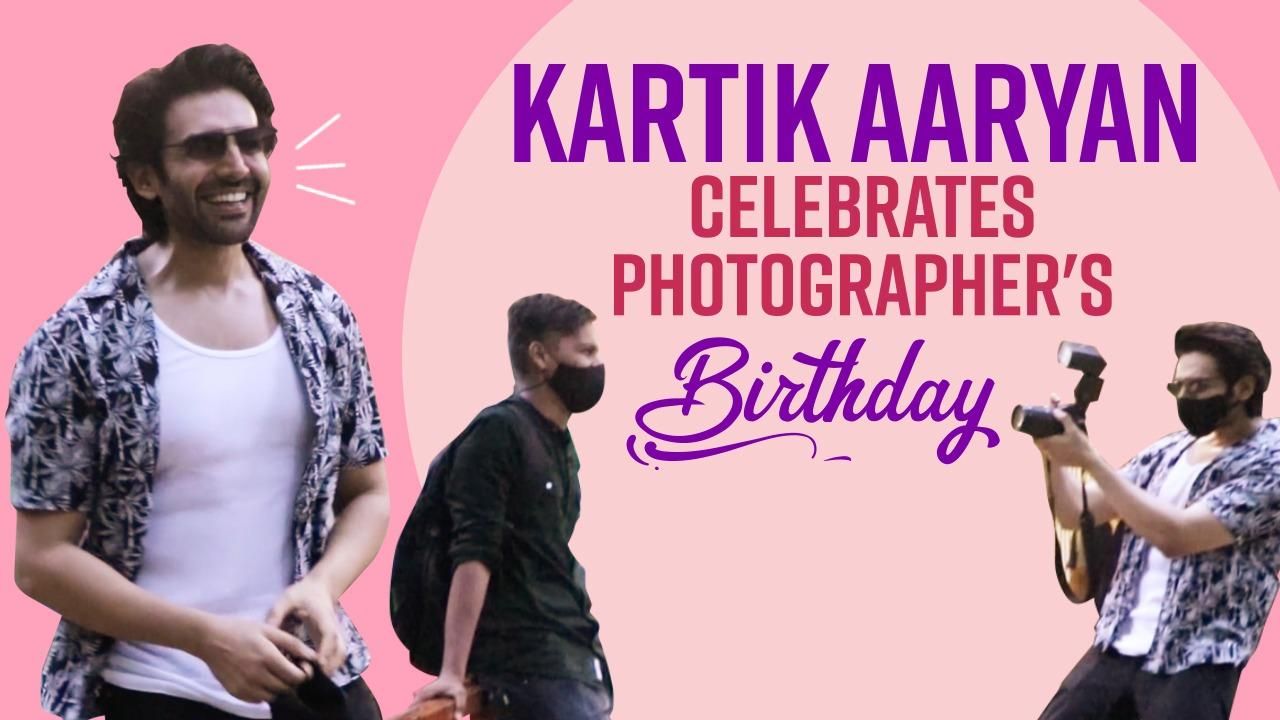 Spotted Kartik Aaryan: Kartik Won Hearts For His Sweet Gesture | Celebrates Photographer's Birthday And More
