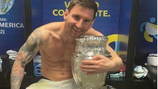 Lionel Messi Reacts After Argentina Beat Brazil 1-0 to Win Copa America 2021