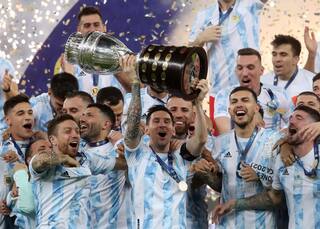 Messi Greets 100-Year-Old Superfan After Copa America Win