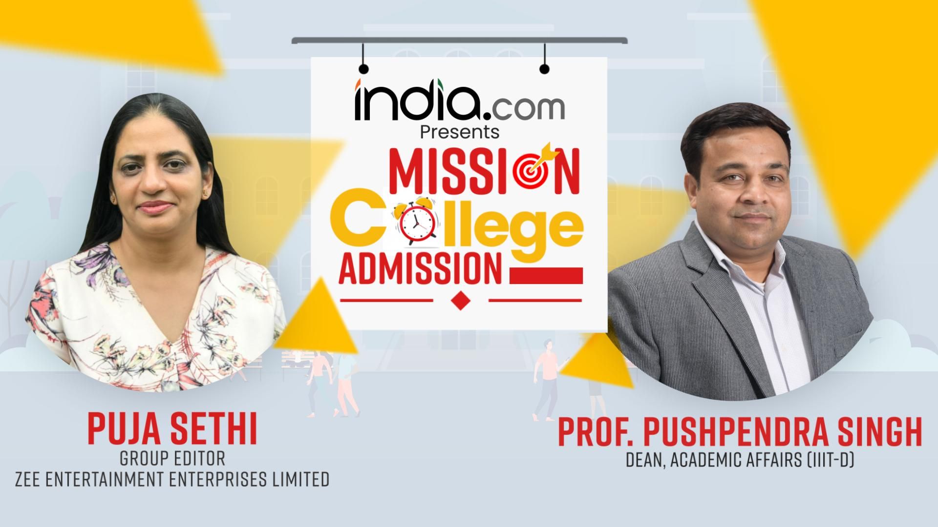 Mission College Admission: Step Towards Making Admissions Trouble-Free | Puja Sethi In Conversation With Prof. Pushpendra Singh, IIIT-D