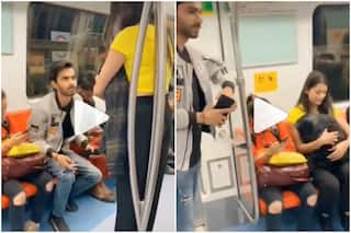 Viral Video: Man Offers Metro Seat to Girl Carrying a Baby, Something Really Funny Happens Next | Watch