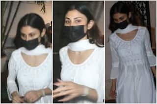 Mandira Bedi's Best Friend Mouni Roy Visits Raj Kaushal's House to Pay Respect- Watch