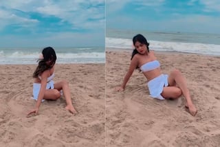 Nia Sharma ने समंदर किनारे बिकिनी में बरपाया हुस्न से कहर, खुली ज़ुल्फ़ों में लिपट गईं रेत में...VIDEO VIRAL