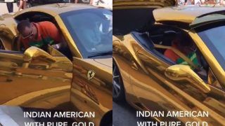 'Lesson on How Not to Spend Money When Wealthy': Anand Mahindra Reacts to Viral Video of Pure Gold Ferrari Car  | WATCH