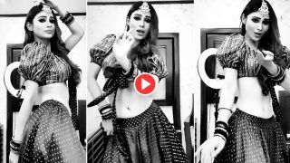 Mouni Roy Flaunts Her Sexy Dance Moves On 'Leke Pehla Pehla Pyar' In Stunning Black Lehenga | Watch