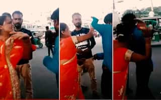 Lucknow Woman Slaps Auto Driver, Beats Him With Slippers During Argument Over Fare | Watch