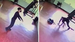 Real or Staged? Scary Video Shows Man Being Dragged by 'Invisible Force' in The Gym | Watch