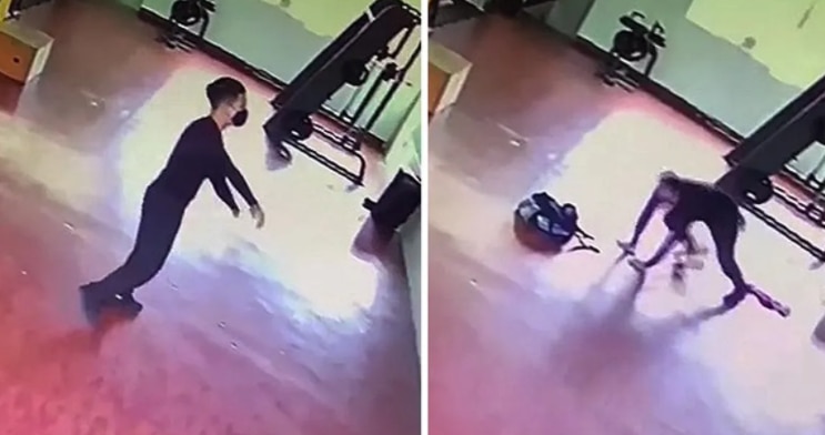 Real or Staged? Scary Video Shows Man Being Dragged by 'Invisible Force' in The Gym | Watch
