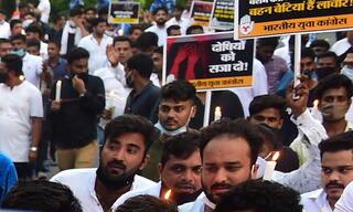 Delhi: Youth Congress Carries Candle March Against Rape-Murder of Minor Dalit Girl