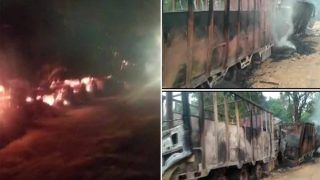 Assam: बदमाशों ने रात में सड़क पर खड़े 7 ट्रकों को आग लगाई, 5 लोग जिंदा जले