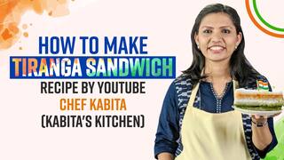Tiranga Sandwich Recipe : शेफ कबिता के किचन से | वीडियो देखें