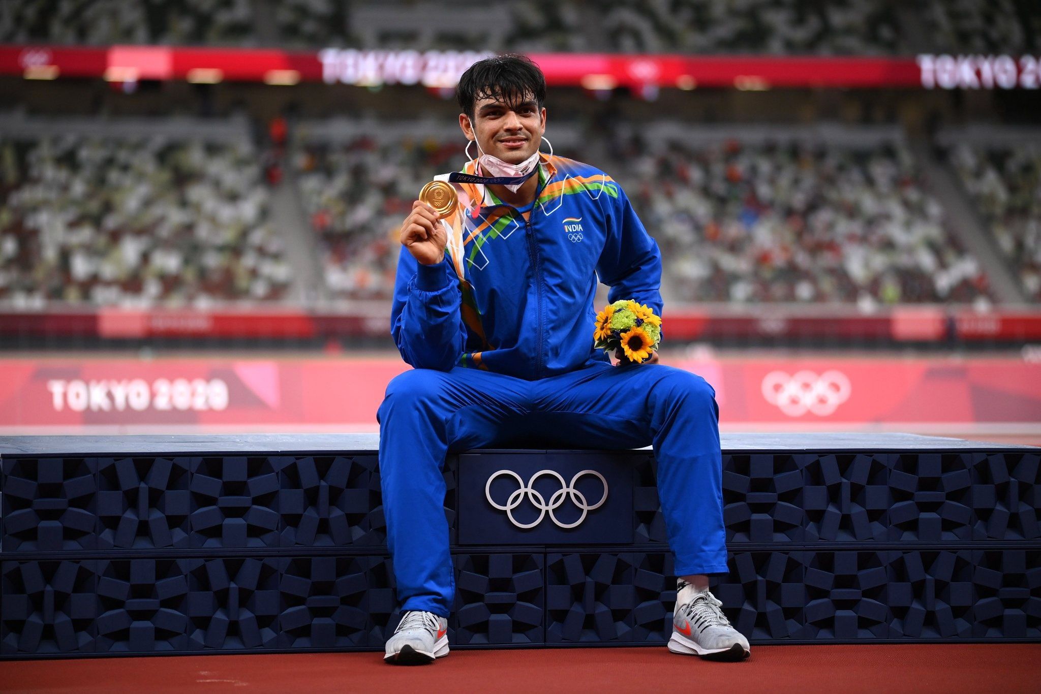Neeraj Chopra First Reaction After Winning Gold At Tokyo Games