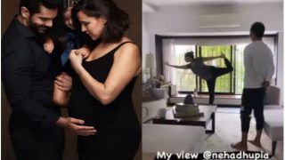Pregnant Neha Dhupia Does Natarajasna Like a Pro, Sets Major Fitness Goals