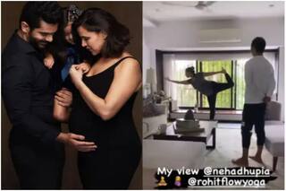 Pregnant Neha Dhupia Does Natarajasna Like a Pro, Sets Major Fitness Goals
