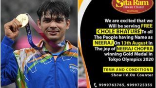 Delhi's Iconic Sita Ram Offers Free Chole Bhature to People Named 'Neeraj' to Celebrate Olympic Gold Medal Win