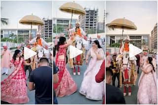 Viral Video: Sisters-in-Law Dance Joyfully to    Lo Chali Mai    at Devar's Wedding Baarat, People Love It | Watch