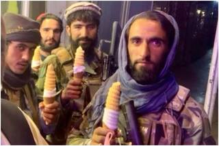 Taliban Fighters Now Seen Enjoying Ice-cream in Kabul, Viral Pic Triggers Meme Fest