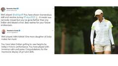 President, PM, Sports Minister Lead Outpouring of Praise for Aditi Ashok For Her Outstanding Performance in Tokyo Olympics 2020