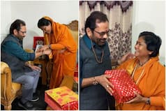 VIDEO: केंद्रीय मंत्री साध्वी निरंजन ने मुख्तार अब्बास नकवी को बांधी राखी, बोले- बना रहे भाई-बहन का प्यार