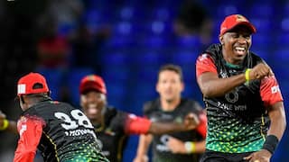 GAW vs SKNP Match Highlights CPL 2021 Updates: Lewis, Thomas Power St Kitts and Nevis Patriots To a Clinical 8-Wicket Win