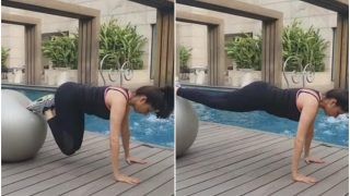 Bhagyashree’s Swiss Ball Routine is the new Workout Goals for People Working from Home