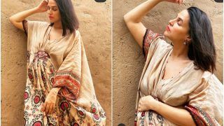Neha Dhupia Sets Gorgeous Maternity Style in Rs 24,000 Kaftan Dress