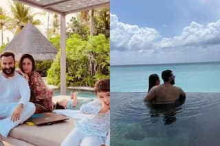 Kareena-Saif Take Dip In Infinity Pool, Share Perfect Family Portrait With Taimur-Jeh