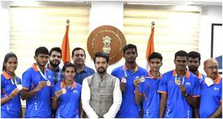 U-20 World Athletics Championships: Sports Minister Anurag Thakur Interacts With Athletes And Medallists