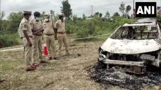 भाजपा नेता को कार की डिक्की में बंद कर जिंदा जलाया, अज्ञात अपराधियों को तलाश रही पुलिस