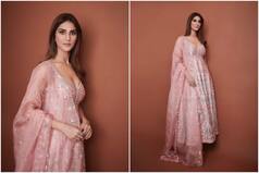 Vaani Kapoor Channels Ethnic Vibes in Blush Pink Suit by Anita Dongre's Worth Rs 1. 7 Lakh