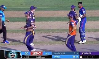 WATCH | Ashwin-Morgan Nearly Get Into a Fight; Karthik Pacifies Things