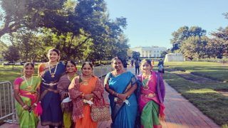 Indian-Americans Gather Outside White House To Welcome PM Modi Ahead Of Meeting With Biden | See Photos