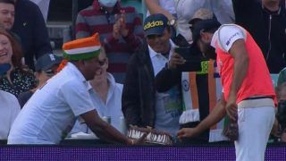 VIDEO: Shami Cuts Birthday Cake With Indian Fans on Sidelines of Oval During 4th Test