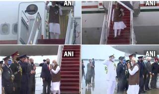 PM Modi US Visit: प्रधानमंत्री मोदी वॉशिंगटन पहुंचे, लोगों ने त‍िरंगा लहराते हुए क‍िया भव्‍य स्‍वागत