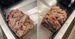 Passengers Shocked As Pile of Raw Chicken Appears on Airport Luggage Carousel | Watch