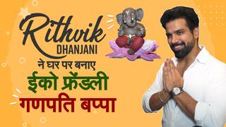 OMG! Rithvik Dhanjani Made Eco Friendly Ganpati Bappa At Home: Ganesh Chaturthi 2021 Special