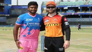 LIVE SCORE IPL 2021, SRH vs RR: राजस्थान का खेल बिगाड़ सकती है प्लेऑफ की दौड़ से बाहर हो चुकी हैदराबाद