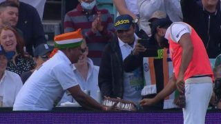 Video mohammed shami celebrates 31st birthday with fans by cutting cake on boundary during oval test 4933154