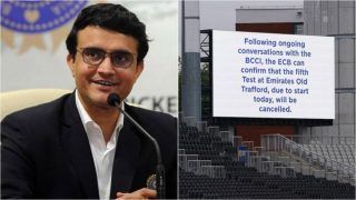 IND vs ENG: Sourav Ganguly Wants Rescheduled Manchester Test to be 'Fifth of Series' And Not One Off
