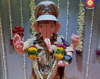 Ganapati Bappa In IPS Avatar: Mumbai Police Portrays Lord Ganesha As Police Officer, Call Him 'India's Premier Security'