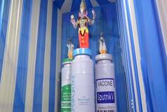 Ganesh Pandal in Hyderabad Promotes COVID-19 Vaccination
